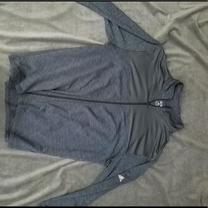 Adidas Golf Performance Zip Up Size 2XL Gray